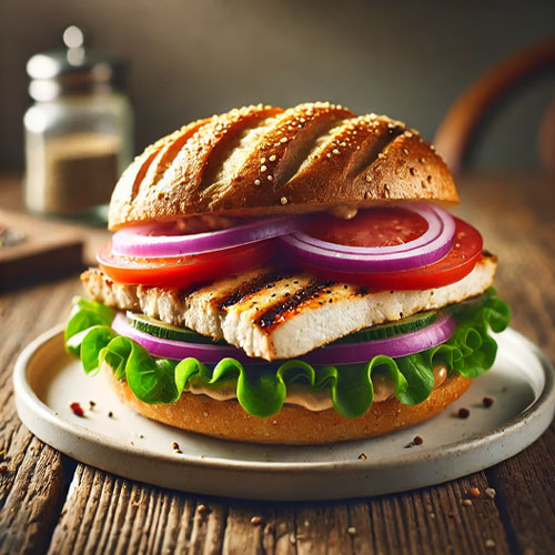 lose weight with fast food grilled checken sandwich